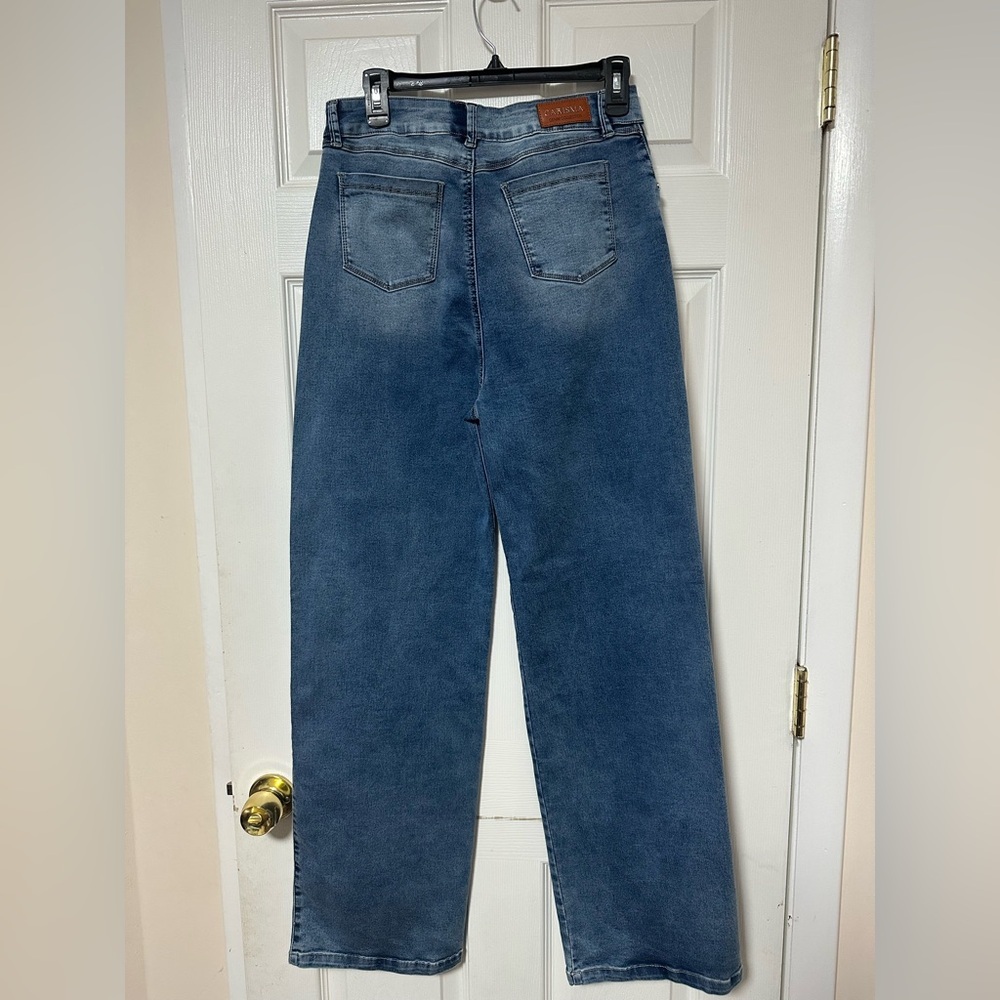 Wide - Leg Blue Jeans High Waisted (100% Colombian) - Picture 2 of 5